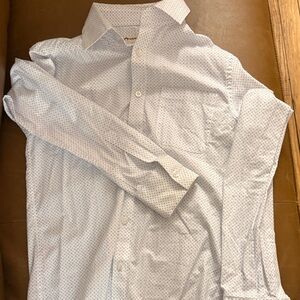 Appaman White and Blue Patterned Dress Shirt. Like new with no stains.